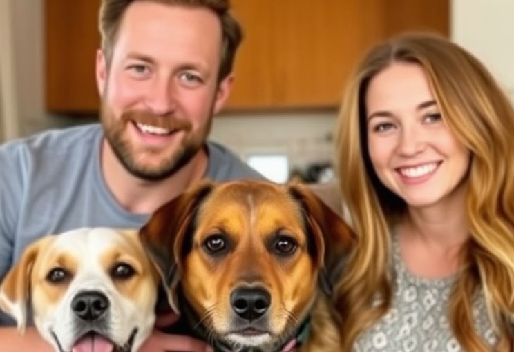 Familie in Ferienwohnung